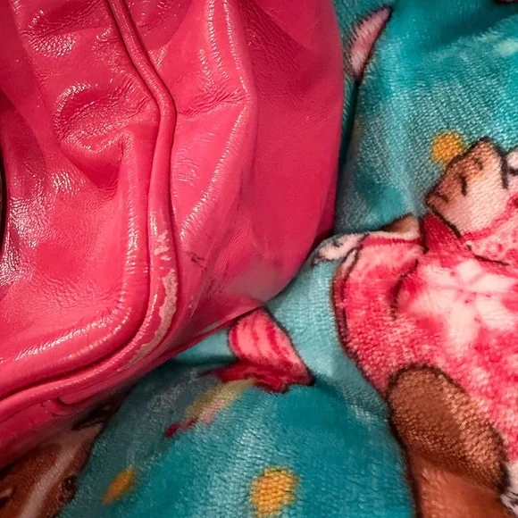 Coach Vibrant Pink Leather Shoulder Bag - Picture 7 of 11